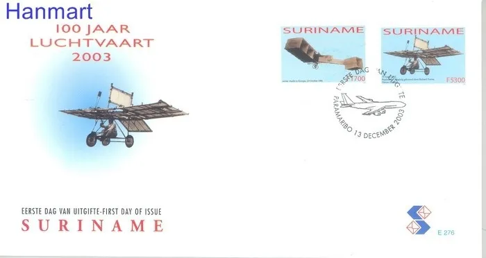 Znaczek Surinam 2003 Mi 1894-1895 FDC