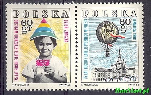 Znaczek Polska 1968 Mi 1852-1853 Fi 1705-1706 Czyste **