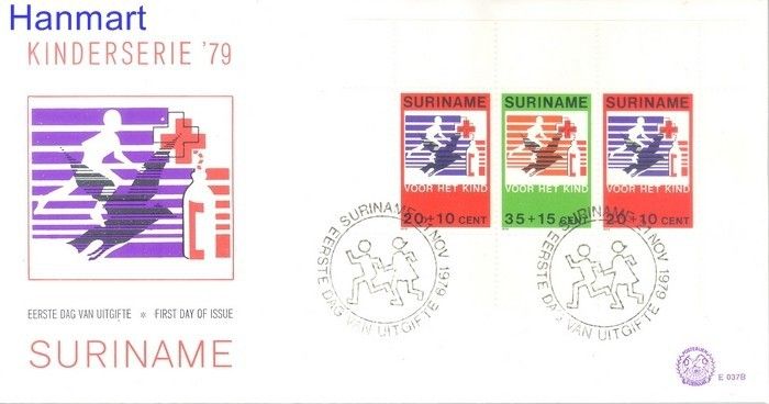 Znaczek Surinam 1979 Mi bl 23 FDC