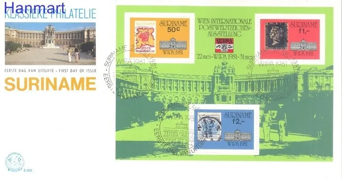 Znaczek Surinam 1981 Mi bl 30 FDC