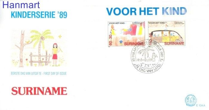 Znaczek Surinam 1989 Mi bl 52 FDC