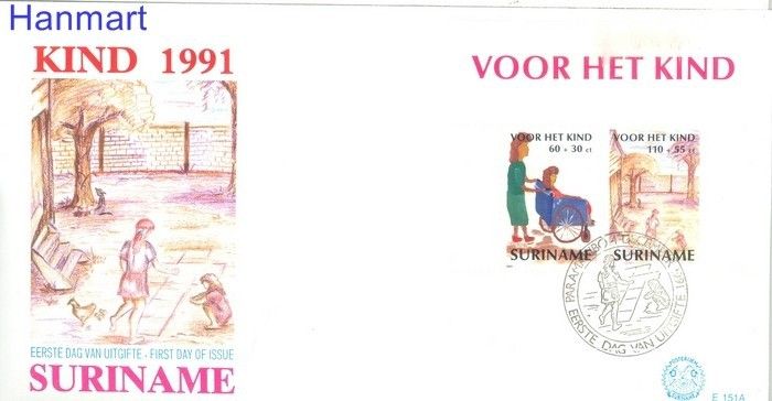 Znaczek Surinam 1991 Mi bl 56 FDC
