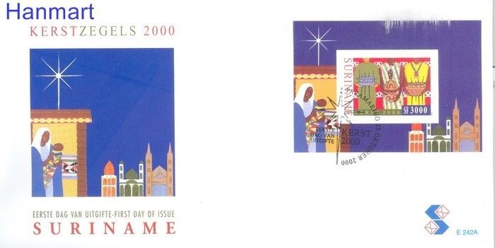 Znaczek Surinam 2000 Mi bl 81 FDC
