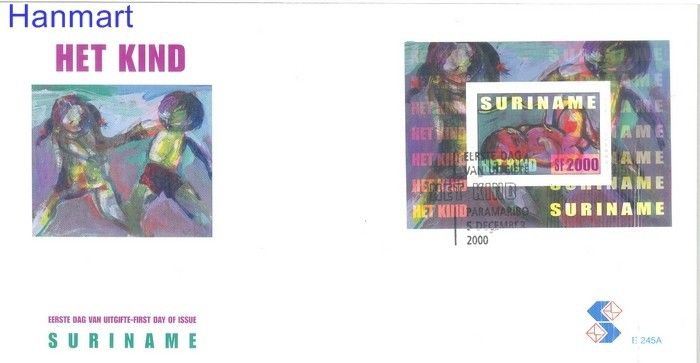 Znaczek Surinam 2000 Mi bl 83 FDC