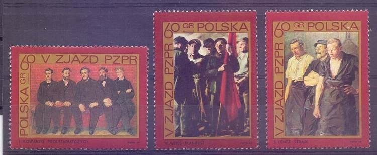 Znaczek Polska 1968 Mi 1882-1884 Fi 1735-1737 Czyste **