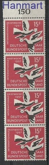 Znaczek Saara 1957 Mi 408 Czyste **