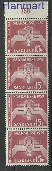 Znaczek Saara 1959 Mi 447 Czyste **