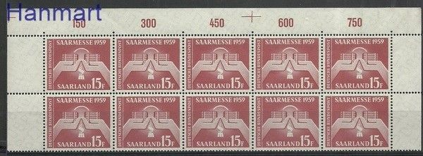 Znaczek Saara 1959 Mi marzeh 447 Czyste **