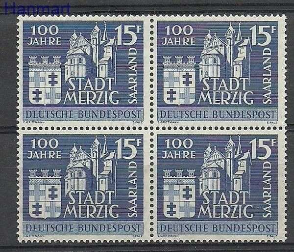 Znaczek Saara 1957 Mi vie 401 Czyste **