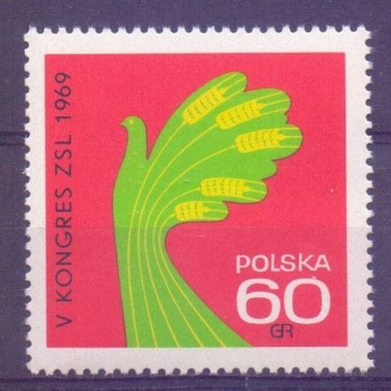 Znaczek Polska 1969 Mi 1907 Fi 1760 Czyste **