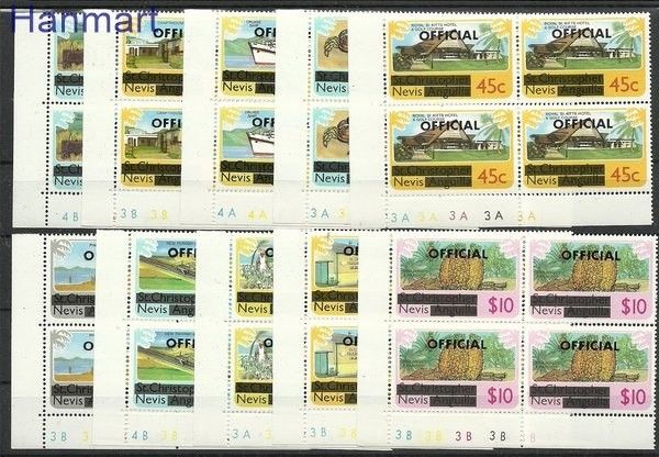 Znaczek Nevis 1980 Mi 1-10 Czyste **