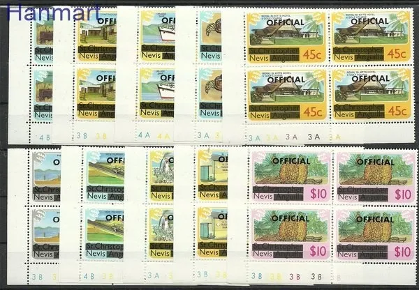 Znaczek Nevis 1980 Mi 1-10 Czyste **