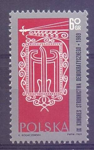Znaczek Polska 1969 Mi 1906 Fi 1759 Czyste **