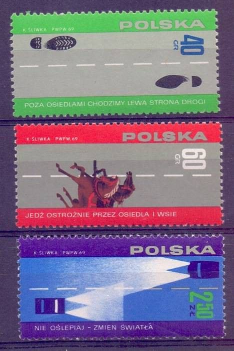 Polska 1969 Mi 1959-1961 Fi 1812-1814 Czyste **