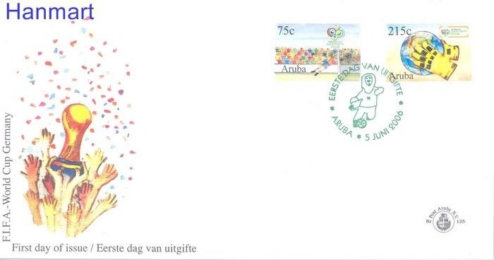 Znaczek Aruba 2006 Mi 372-373 FDC