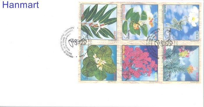 Znaczek Brazylia 2003 Mi 3301-3306 FDC