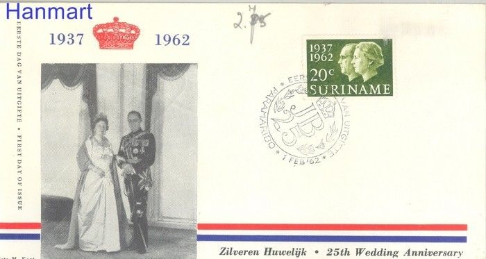 Znaczek Surinam 1962 Mi 415 FDC