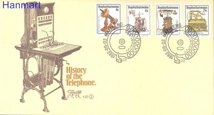 Znaczek Bophuthatswana 1982 Mi 92-95 FDC