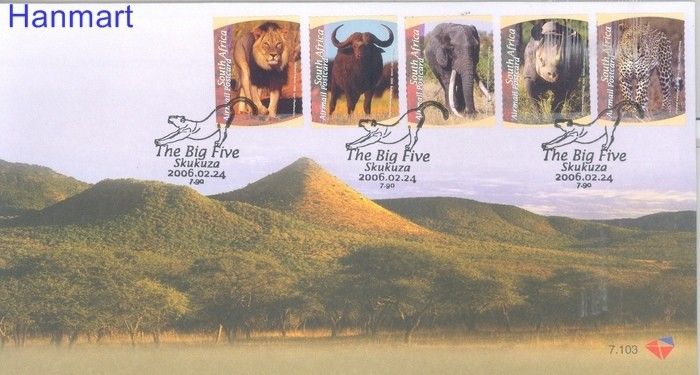 Znaczek Republika Południowej Afryki 2006 Mi 1692-1696 FDC