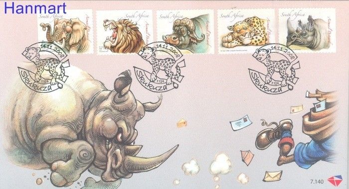 Znaczek Republika Południowej Afryki 2008 Mi 1817-1821 FDC