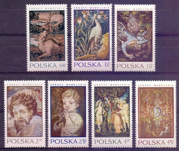 Znaczek Polska 1970 Mi 2041-2047 Fi 1894-1900 Czyste **