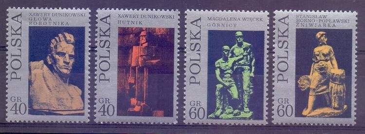 Znaczek Polska 1971 Mi 2097-2100 Fi 1950-1953 Czyste **