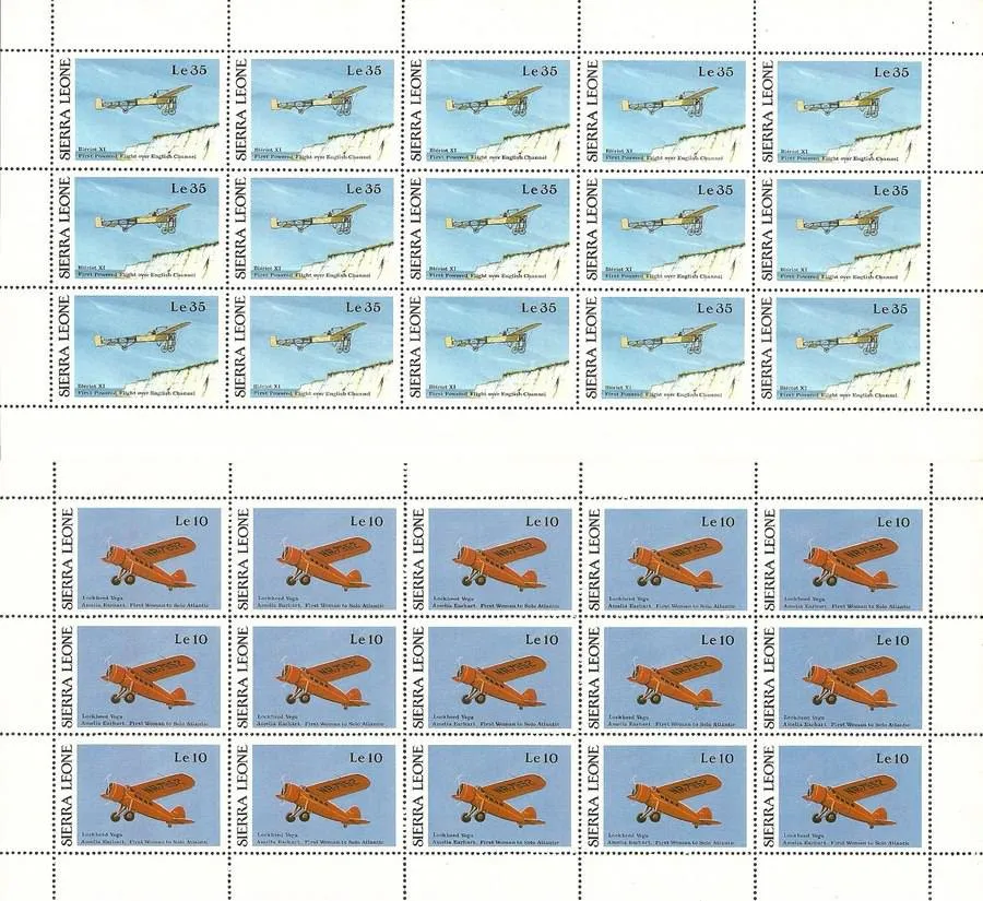 Znaczek Sierra Leone 1987 Mi ark 1010-1019 Czyste **