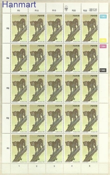Znaczek Namibia 1980 Mi ark 491 Czyste **