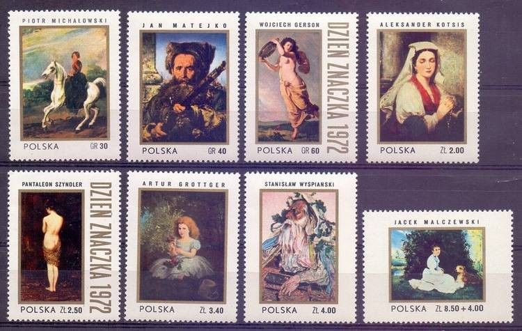 Znaczek Polska 1972 Mi 2187-2194 Fi 2035-2042 Czyste **