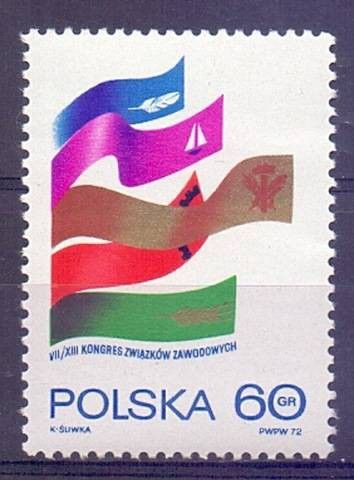 Znaczek Polska 1972 Mi 2203 Fi 2056 Czyste **