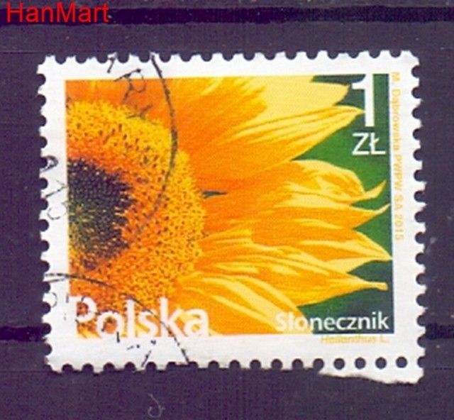 Znaczek Polska 2015 Stemplowane