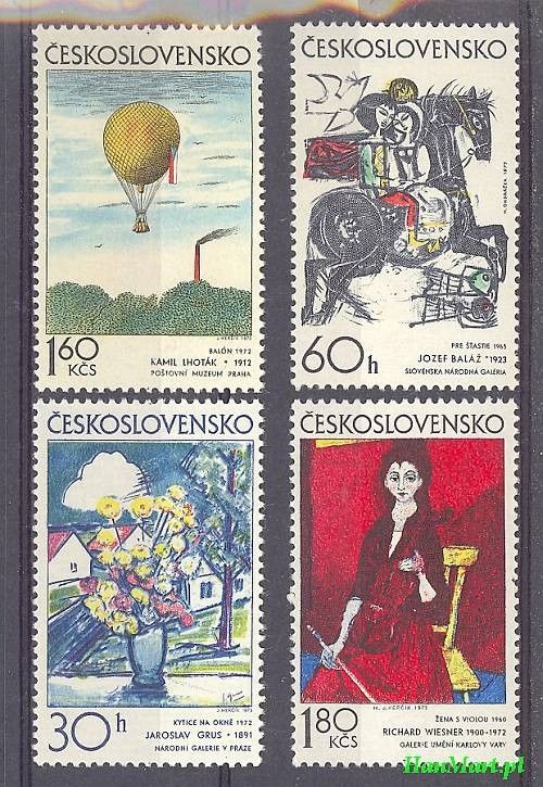 Znaczek Czechosłowacja 1973 Mi 2117-2120 Czyste **