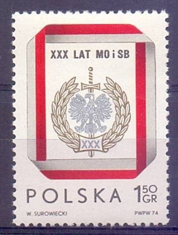 Znaczek Polska 1974 Mi 2337 Fi 2190 Czyste **