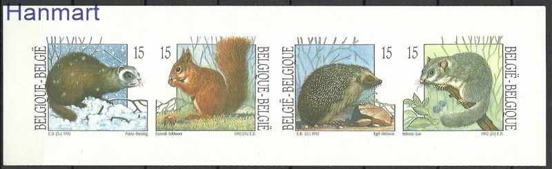 Znaczek Belgia 1992 Mi h-blatt 2529-2532B Czyste **