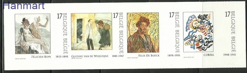 Znaczek Belgia 1998 Mi h-blatt 2793-2796B Czyste **