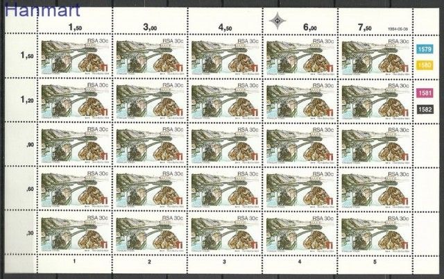 Znaczek Republika Południowej Afryki 1984 Mi 647-650 Czyste **