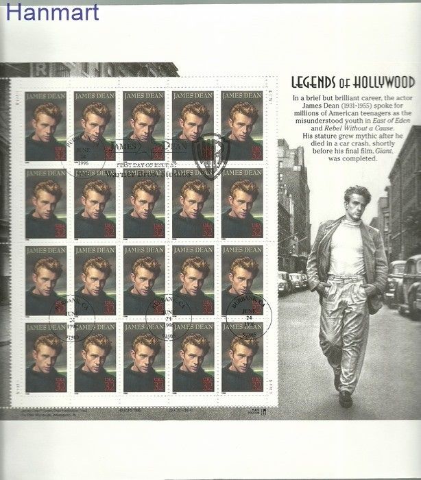 Znaczek USA 1996 Mi ark 2745 FDC