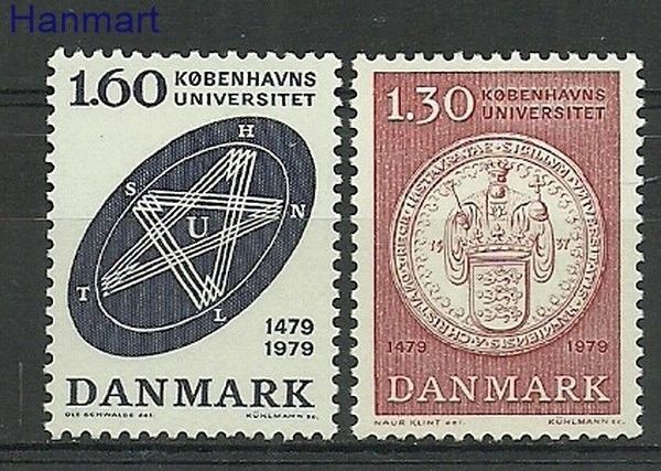 Znaczek Dania 1979 Mi 677-678 Czyste **