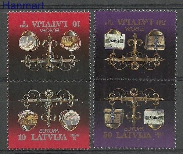 Znaczek Łotwa 1994 Mi 376-377 Czyste **
