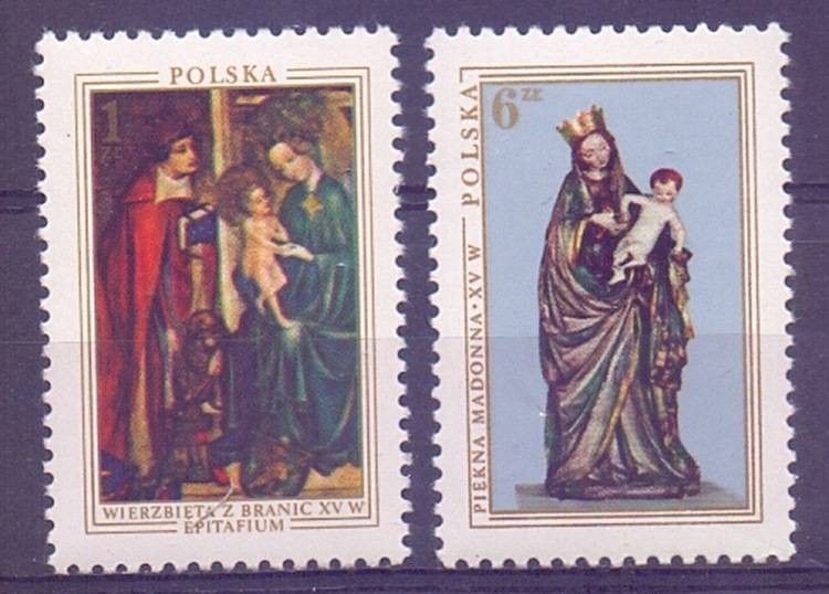 Znaczek Polska 1976 Mi 2473-2474 Fi 2326-2327 Czyste **