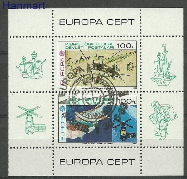 Znaczek Cypr Północny 1983 Mi bl 4 Stemplowane