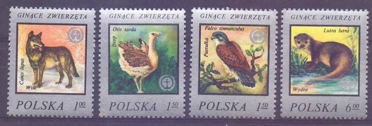 Znaczek Polska 1977 Mi 2504-2507 Fi 2357-2360 Czyste **
