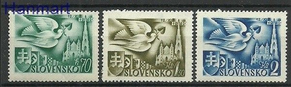 Znaczek Słowacja 1942 Mi 102-104 Czyste **