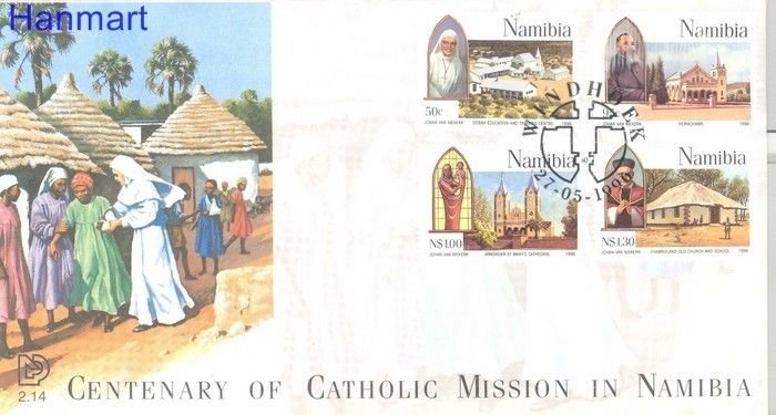 Znaczek Namibia 1996 Mi 808-811 FDC