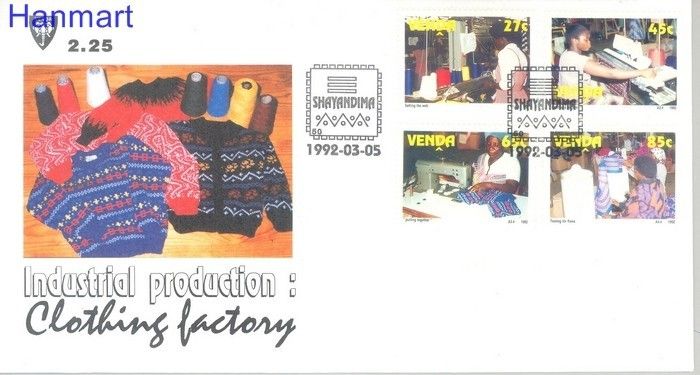 Znaczek Venda 1992 Mi 233-236 FDC