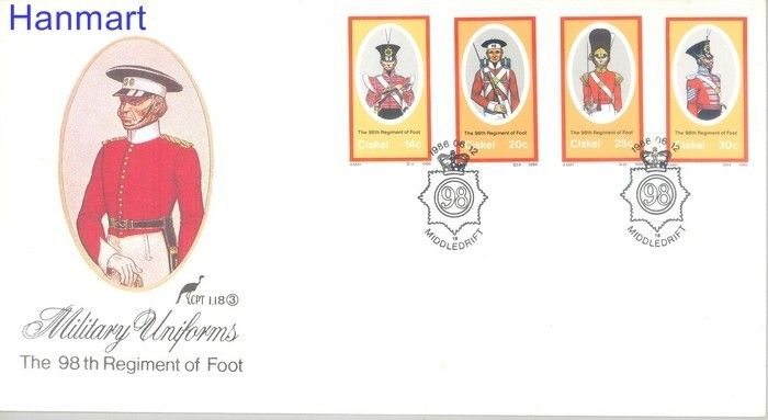 Znaczek Ciskei 1986 Mi 98-101 FDC