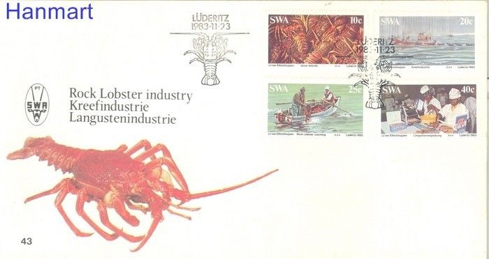 Znaczek Afryka Południowo-Zachodnia 1983 Mi 545-548 FDC
