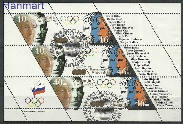Znaczek Słowenia 1992 Mi 27-28 Stemplowane