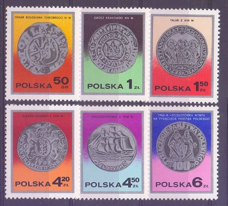 Znaczek Polska 1977 Mi 2525-2530 Fi 2378-2383 Czyste **