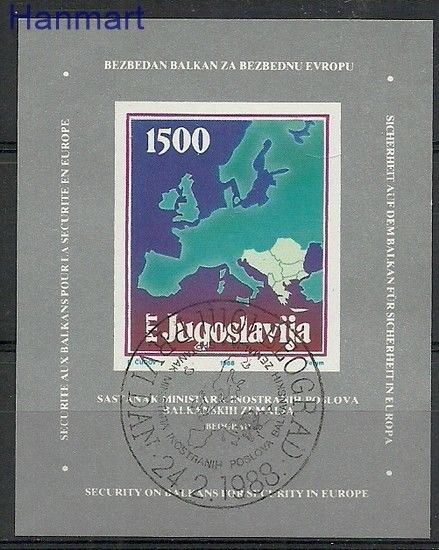 Znaczek Jugosławia 1988 Mi bl 31 Stemplowane